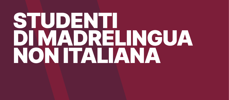 STUDENTI DI MADRELINGUA NON ITALIANA